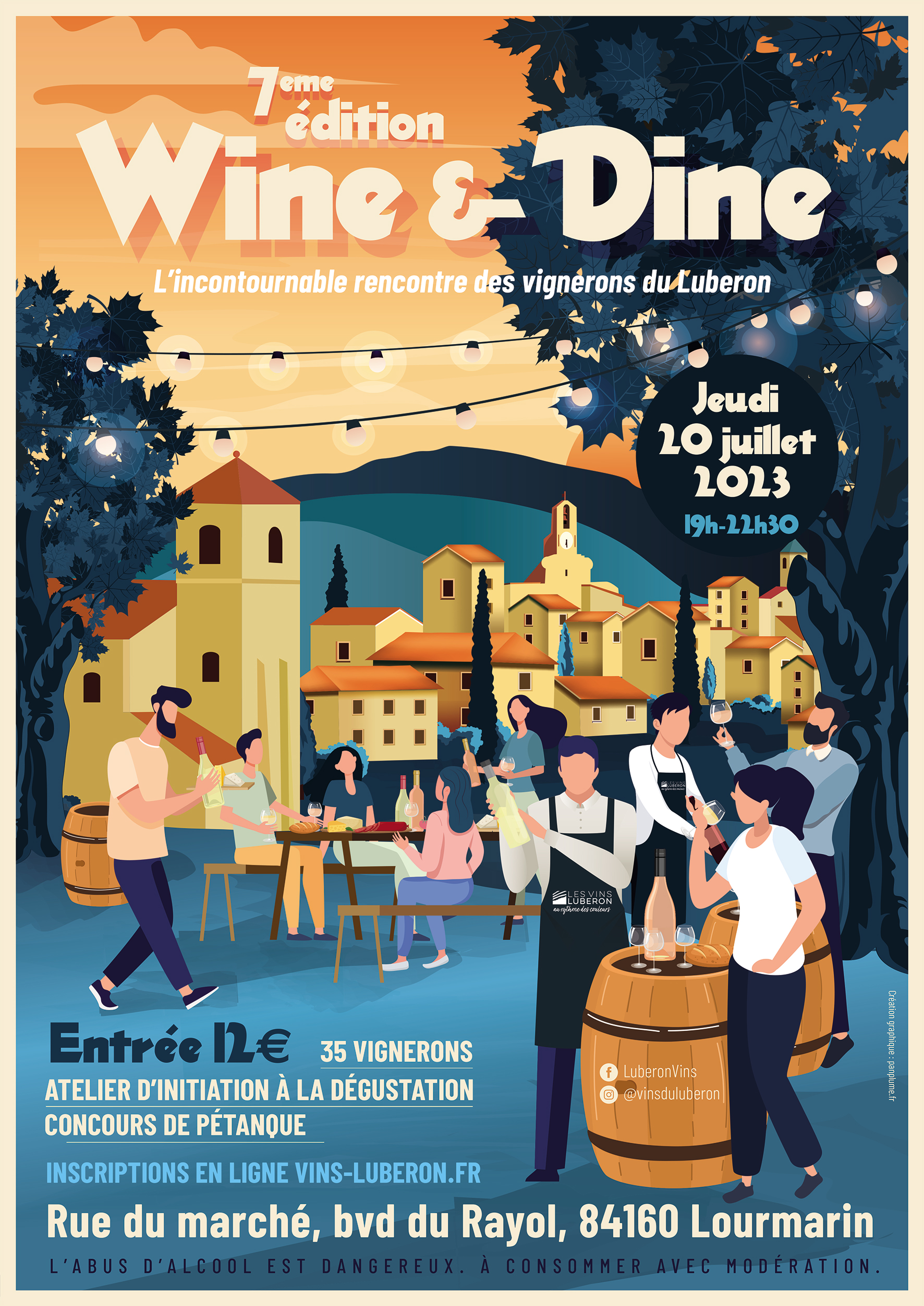 affiche Wine & Dine 23