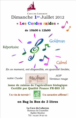 affiche vins luberon