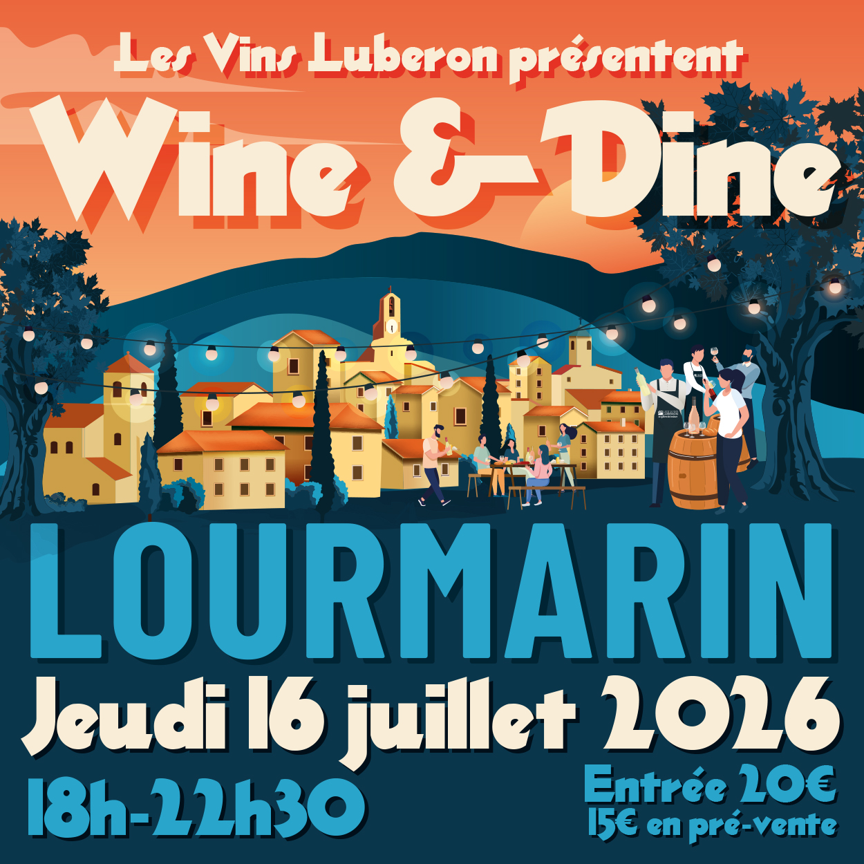 affiche wine & dine